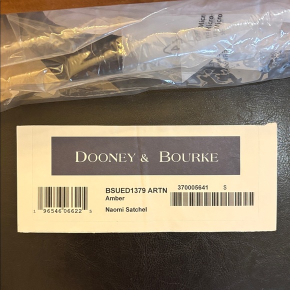 NWT Dooney and Bourke Naomi suede satchel in Amber - Picture 2 of 4